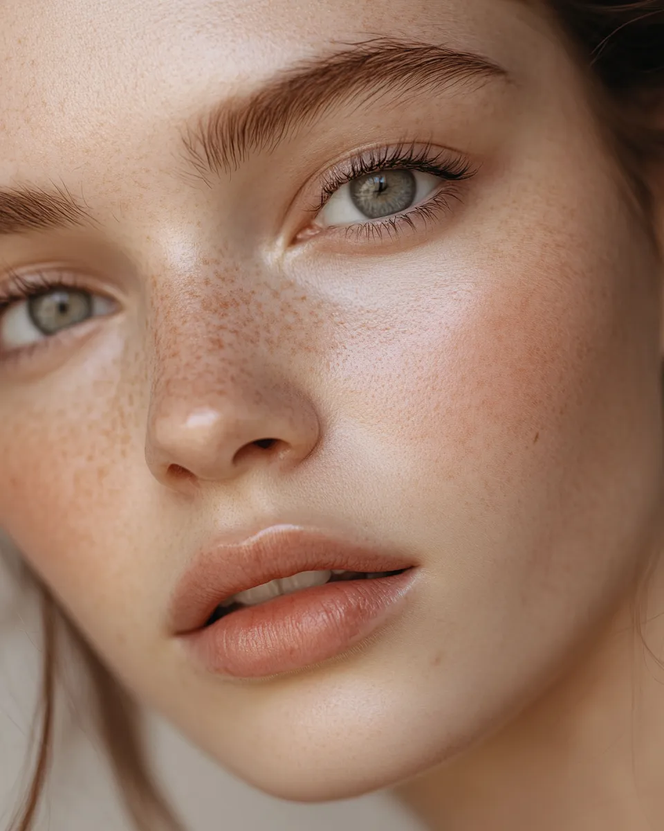 Woman with hooded eyes wearing beginner-friendly step by step eye makeup that makes eyes look open and lifted
