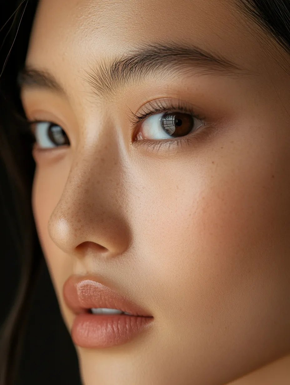 Side-light editorial of monolid eyes with doubling liner look showing both lines that work to open the eye shape up