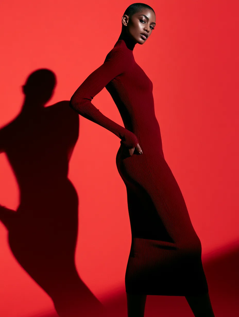 Outfit ideas for hourglass body shape fitted red dress look
