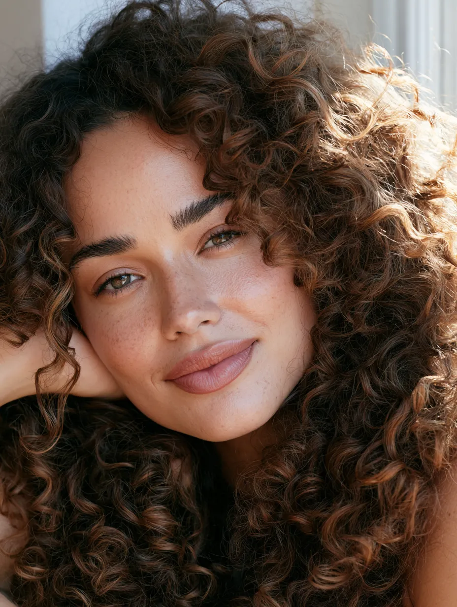 Fine highlighted hair with visible volume after japanese head spa at home for fine hair