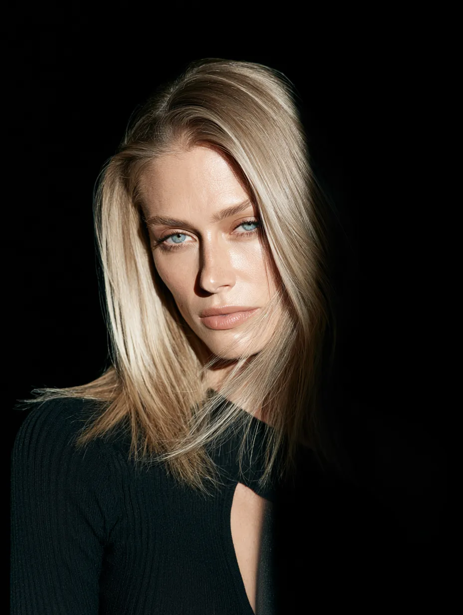 Japanese head spa at home result on fine blonde hair with editorial volume finish
