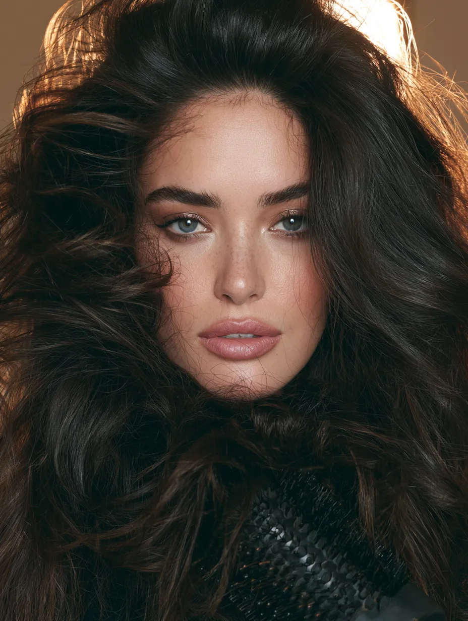 How to achieve mob wife hair 2026 with round brush blowout and rich dimensional brunette color