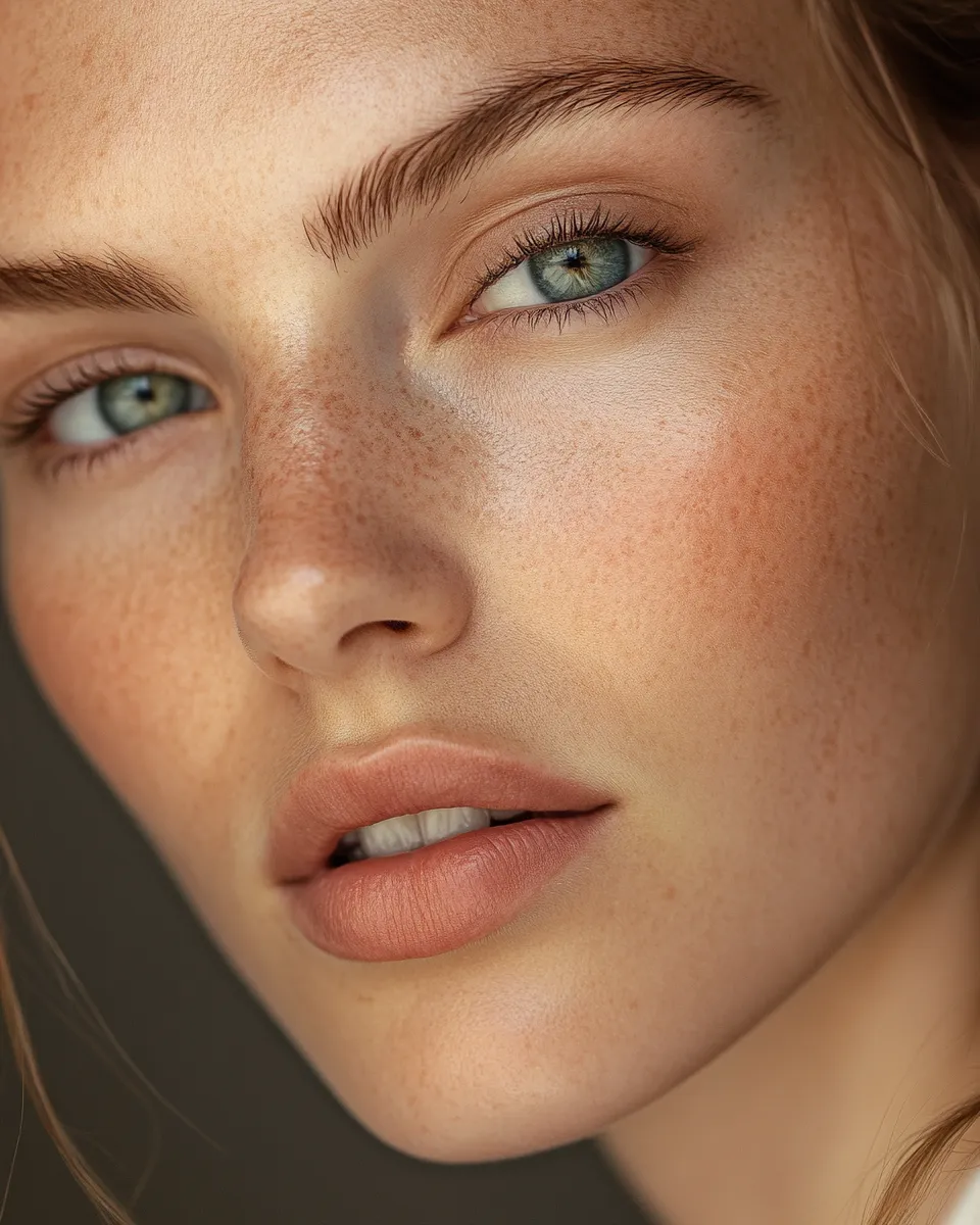 Beauty portrait of professional work makeup that stays intact all day without any touch ups or fading