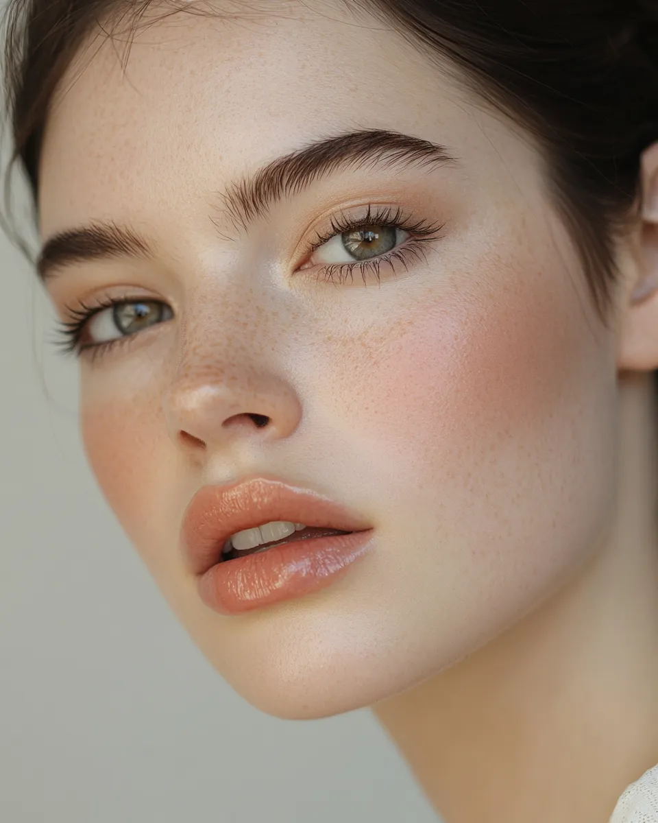 Professional editorial portrait showing long-wear office makeup look that needs no touch ups across a complete workday