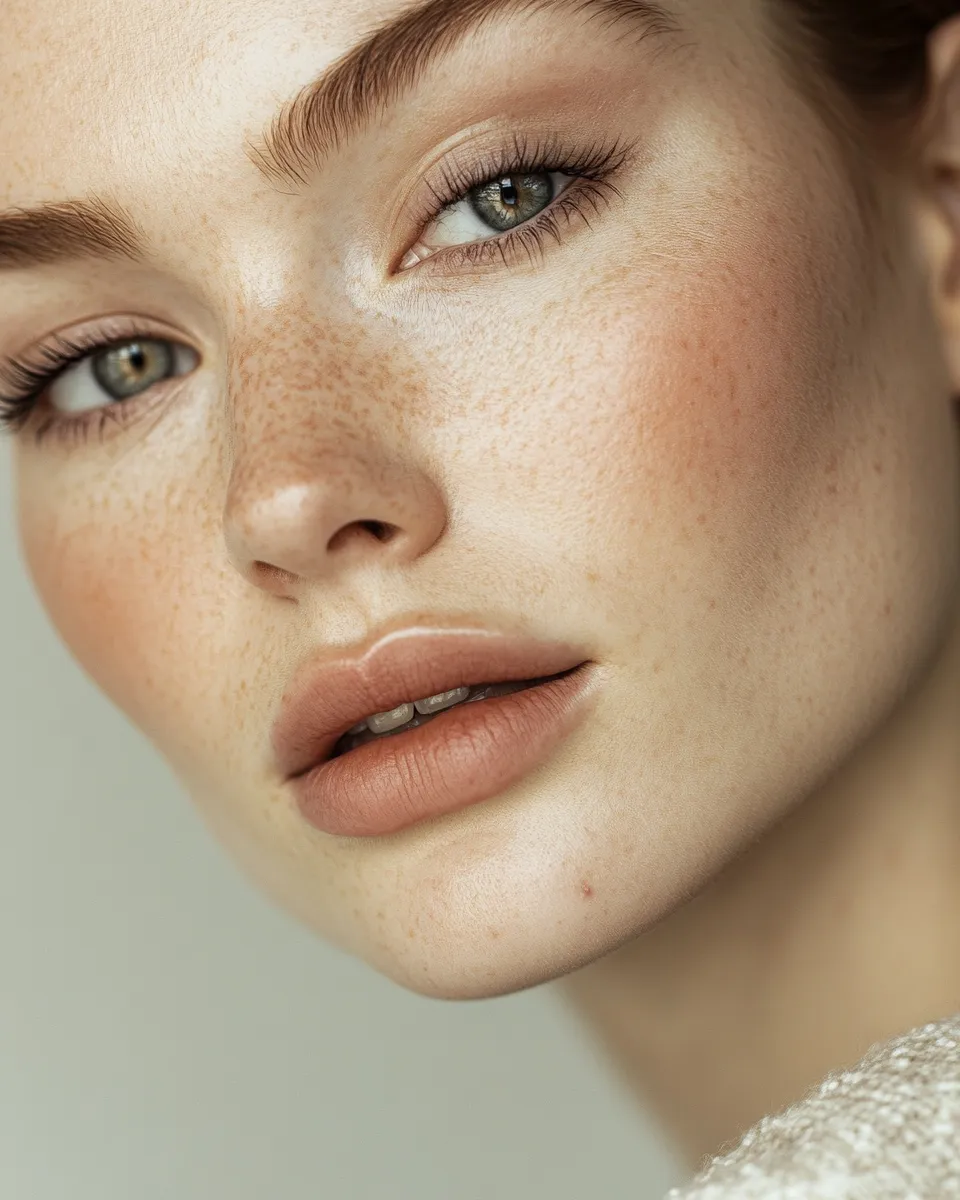 Editorial portrait of professional woman with polished lip color that lasted all day at work without touch ups