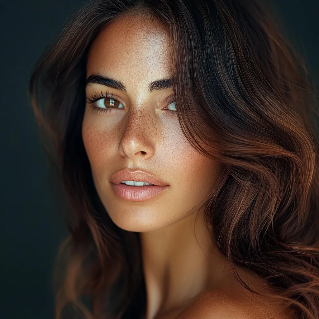 Medium length hairstyle with face-framing pieces for postpartum hair loss concealment