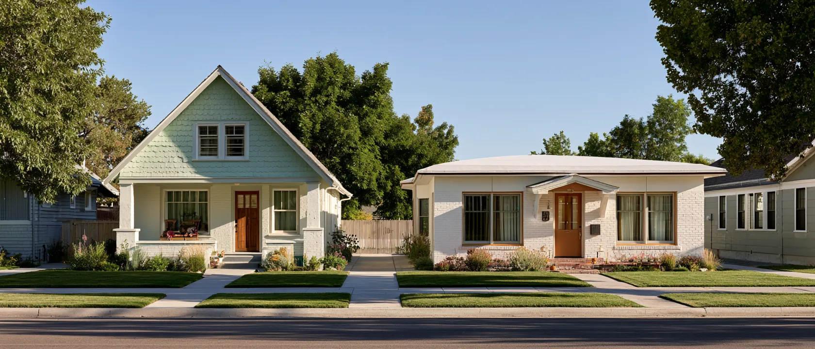 Roof design ideas compared through neighboring architectural styles