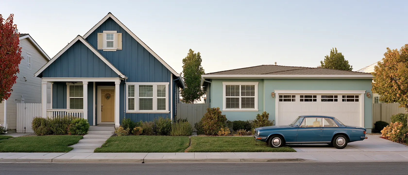 Comparing roof design ideas between gable and flat rooflines