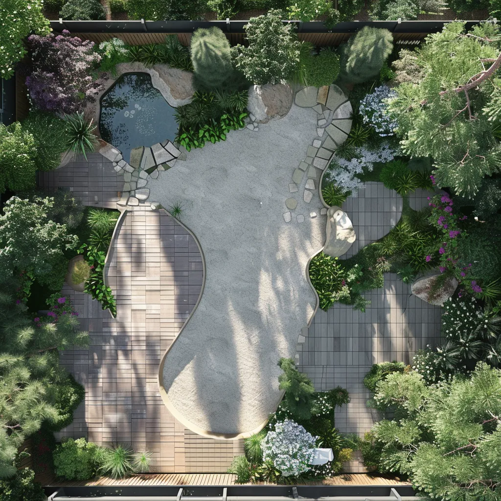 Site assessment for small garden pond and waterfall feature in a contemporary backyard setting
