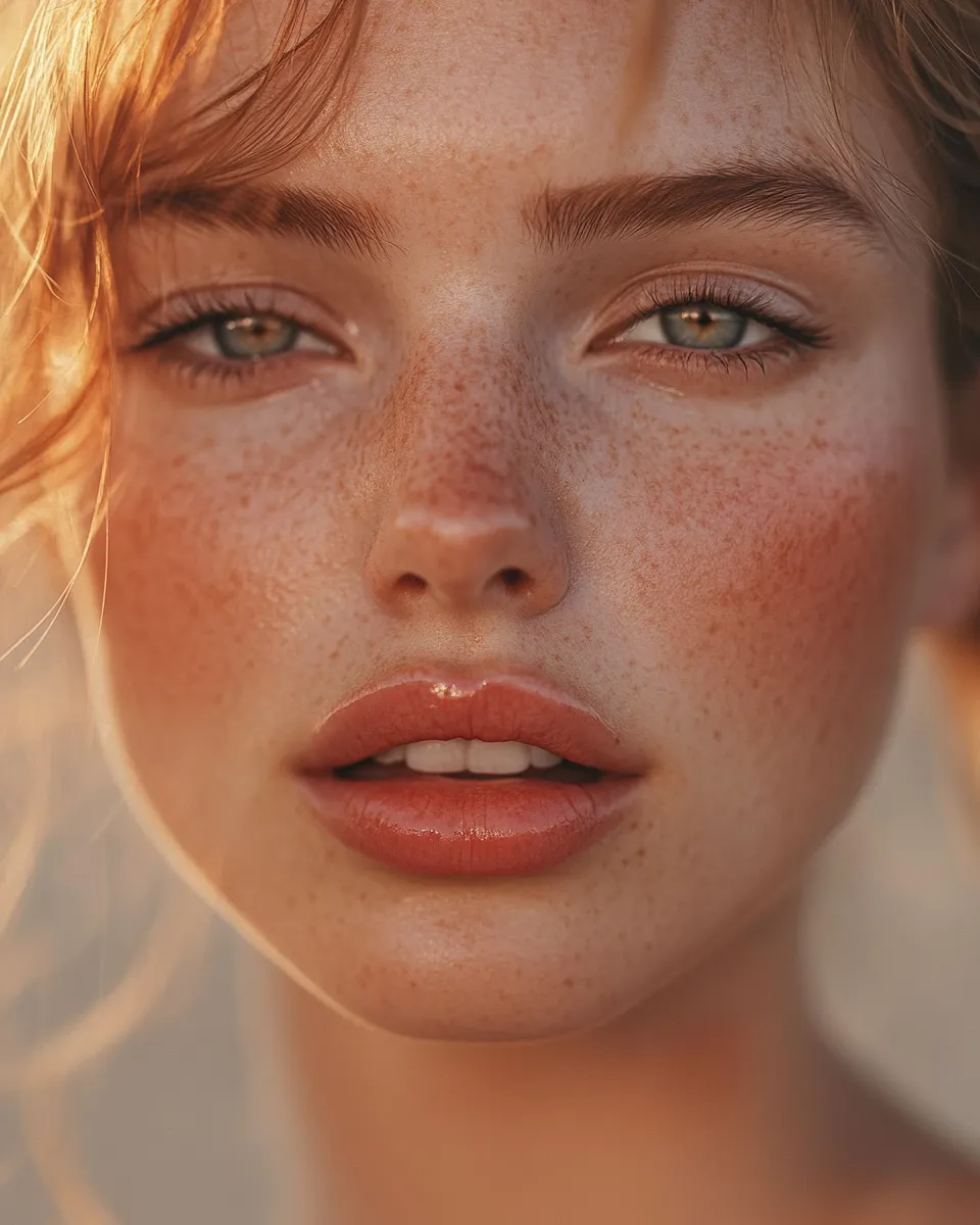 Model with strawberry girl makeup look done step by step showing rosy cheeks berry lips and glowing skin in 2026