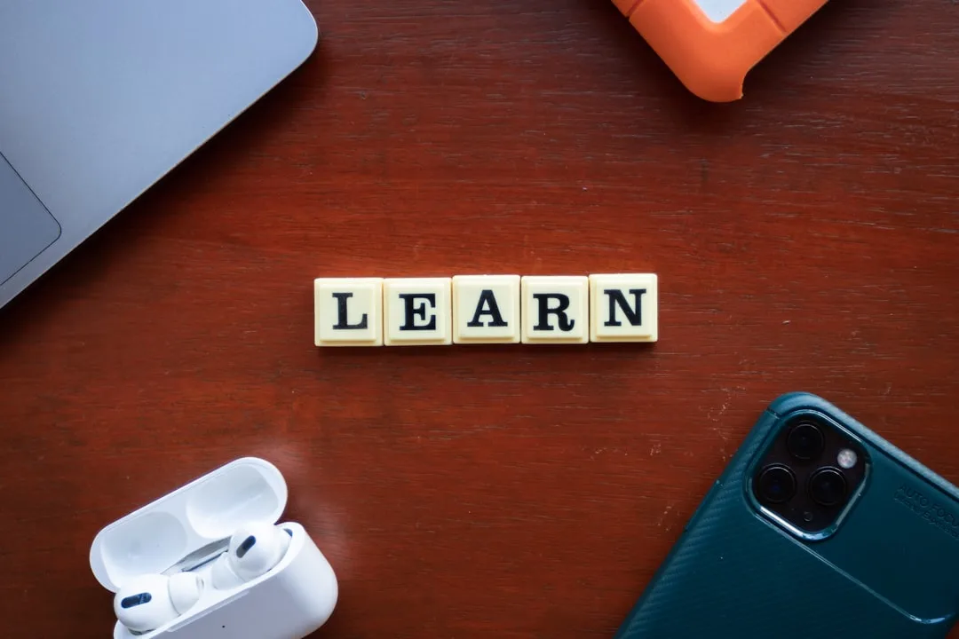 Professional using AI-powered learning assistant on tablet for career skill development