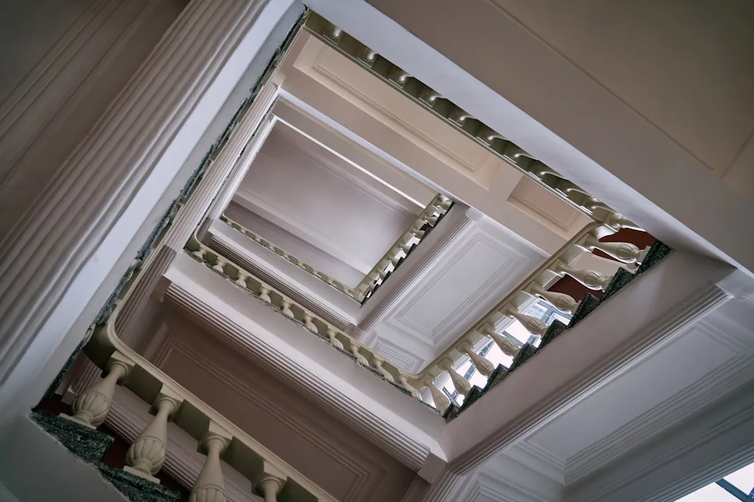 dramatic crown molding ceiling detail — Interiors perspective 2