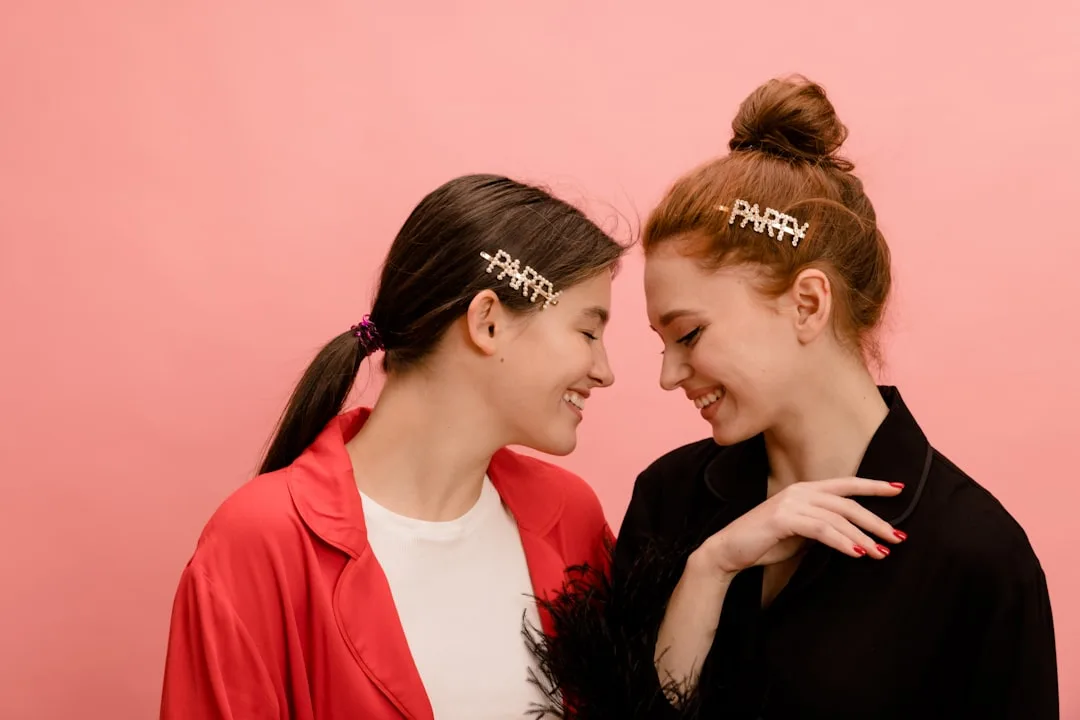 Avant-garde gold architectural hair accessory positioned in upswept bridal hairstyle