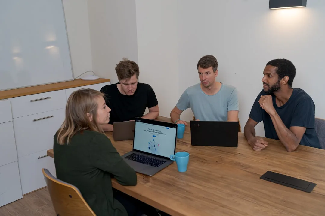 remote team reviewing work together — Education & E-Learning perspective 2