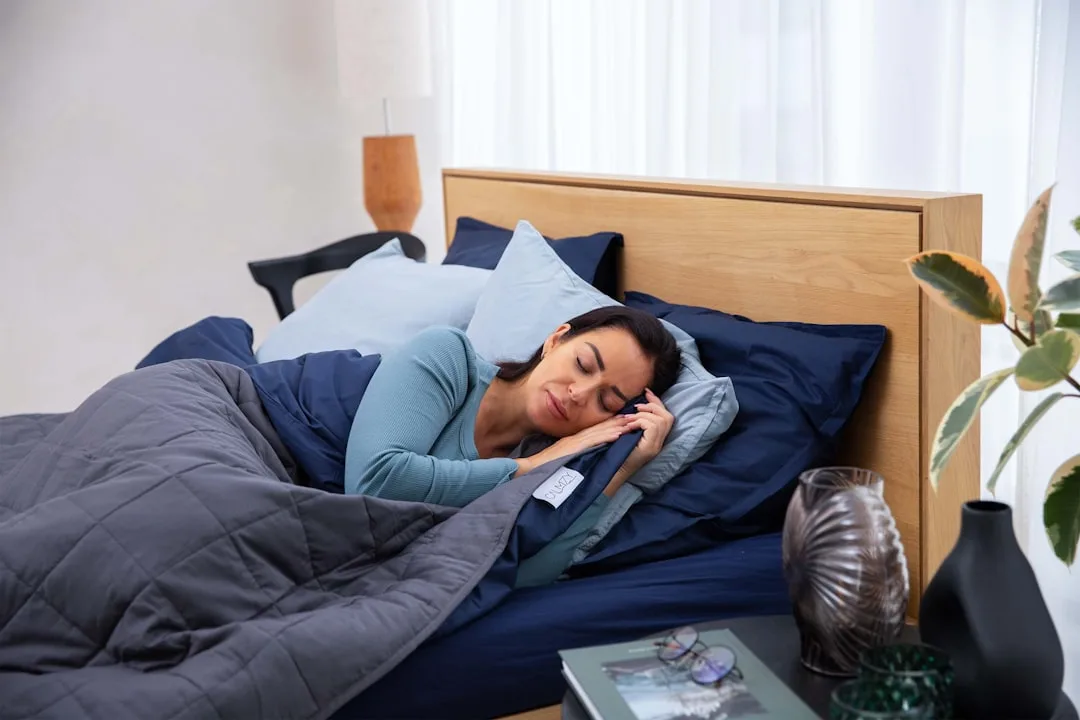 Sleep environment data dashboard showing temperature humidity air quality metrics