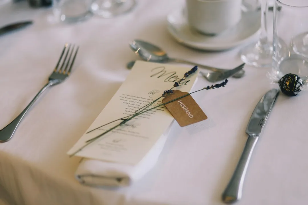 personalized wedding menu design details — Wedding perspective 1