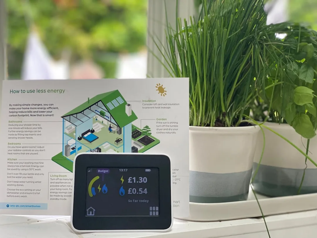 Family monitoring smartphone app showing multi-room air quality trends and particle density