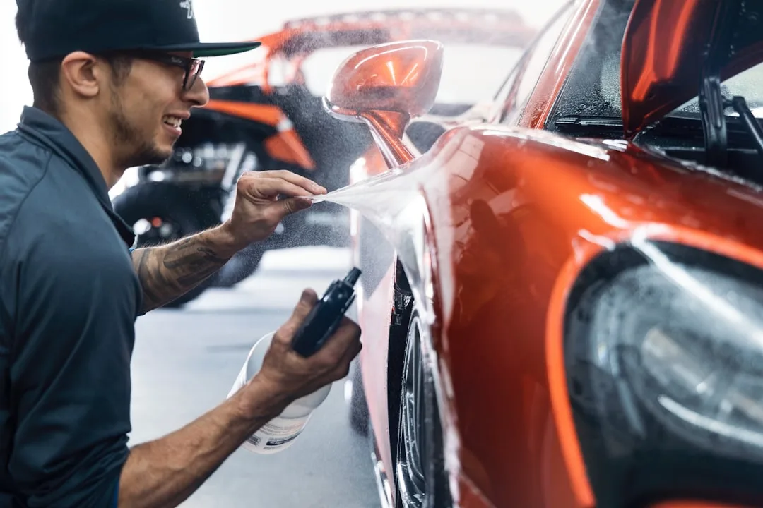 car paint protection film installation — Cars & Auto perspective 2