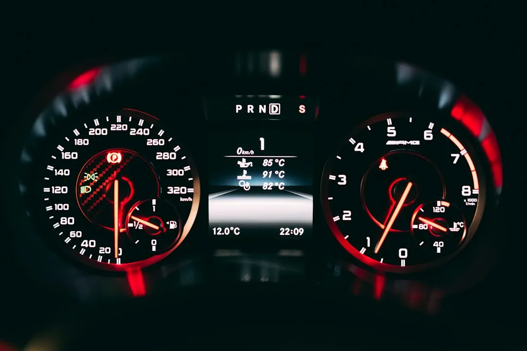 close-up tire pressure sensor attached to vehicle wheel