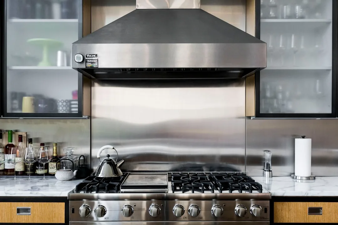 modern ventless range hood stainless steel kitchen — Home Improvement perspective 1