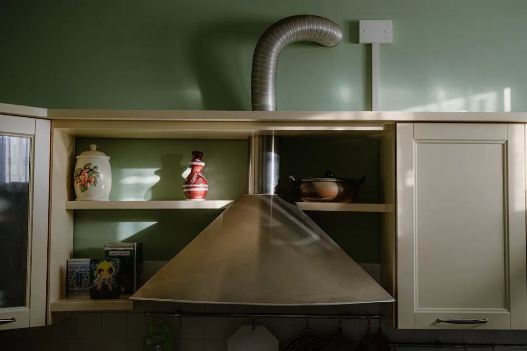modern ventless range hood stainless steel kitchen — Home Improvement perspective 2