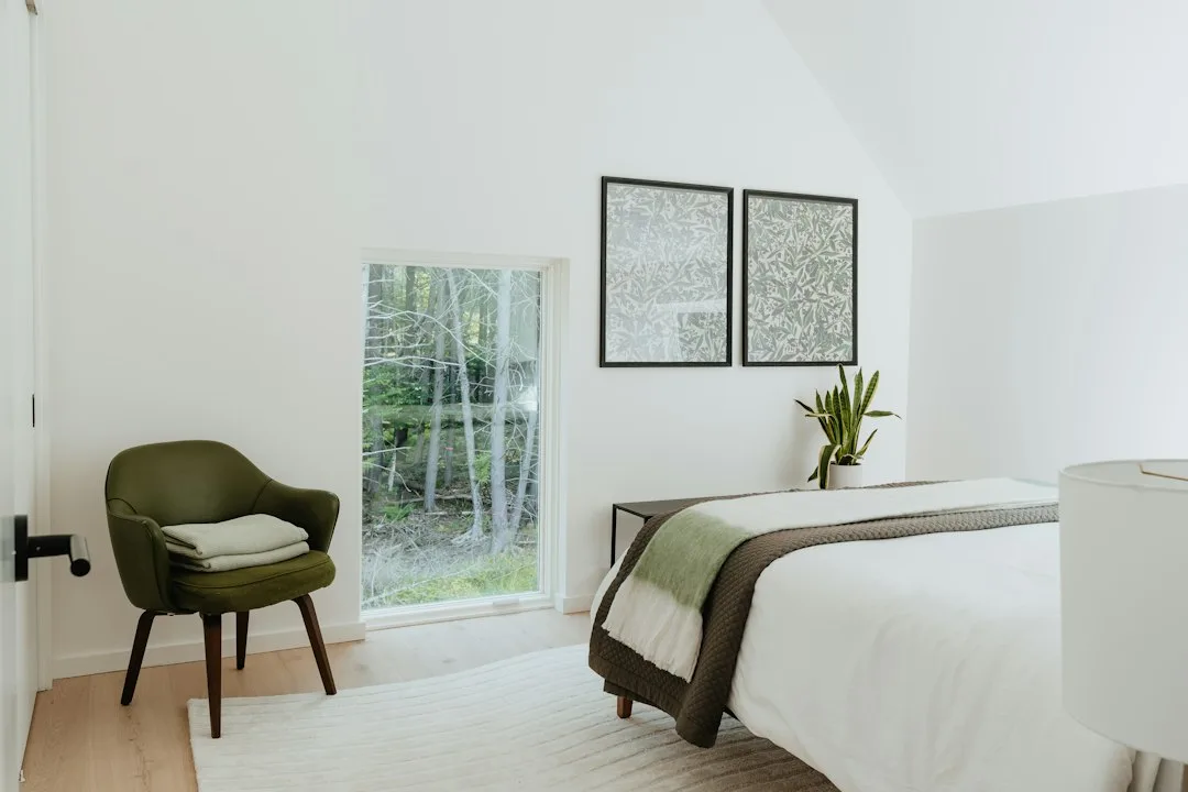 Close-up of biophilic wall design featuring living moss and fern textures