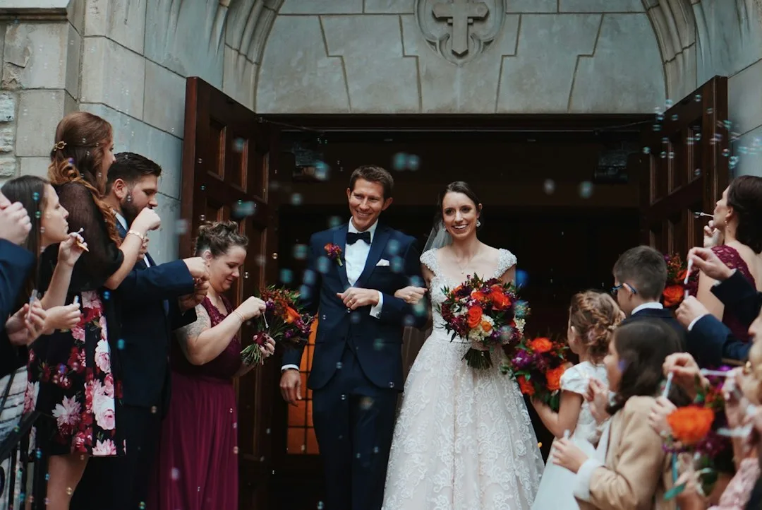 Wedding ceremony sound system speakers positioned for optimal acoustic processional delivery